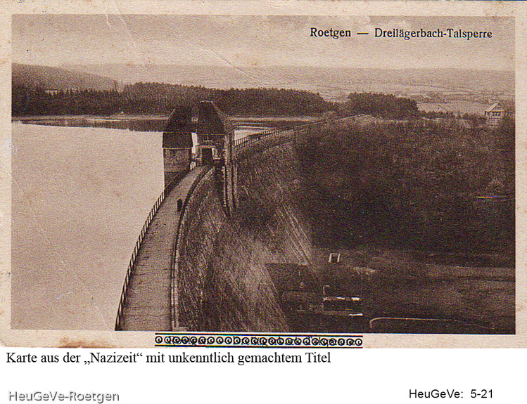 Roetgen-Talsperre, um 1930
