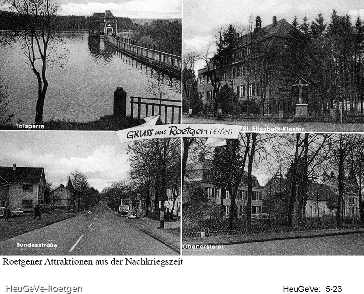 Roetgen, vier Motive, nach 1950