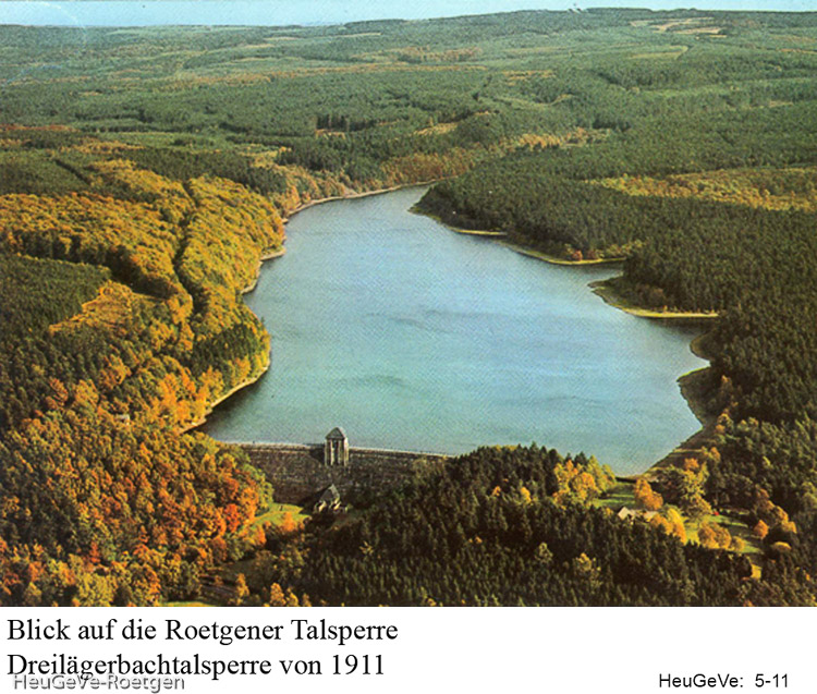 Dreilägerbachtalsperre, um 1970