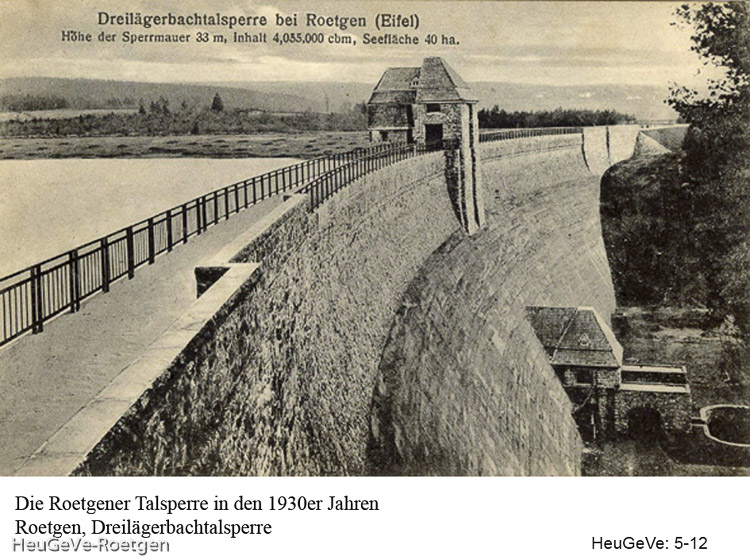 Roetgen Dreilägerbachtalsperre, 1921