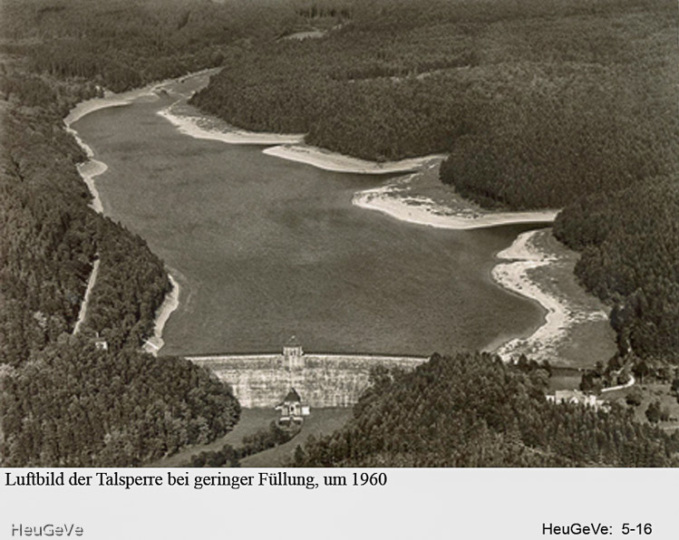 Dreilägerbachtalsperre, um 1960