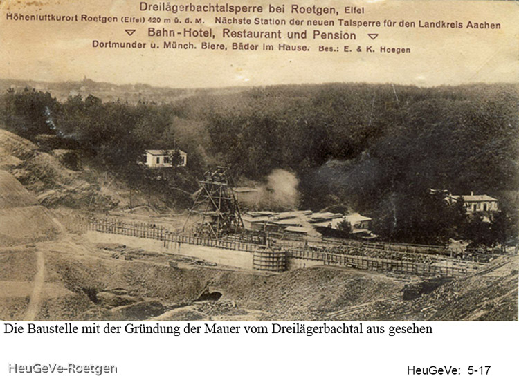 Bau der Mauer, 1910