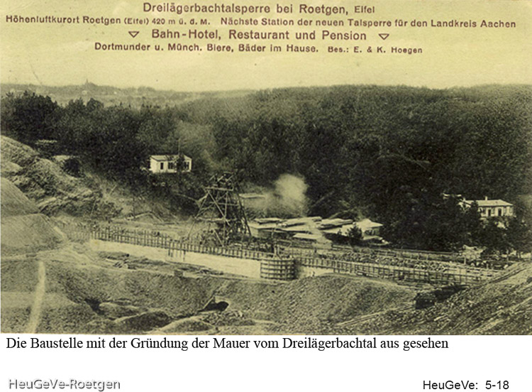 Bau der Mauer, 1910