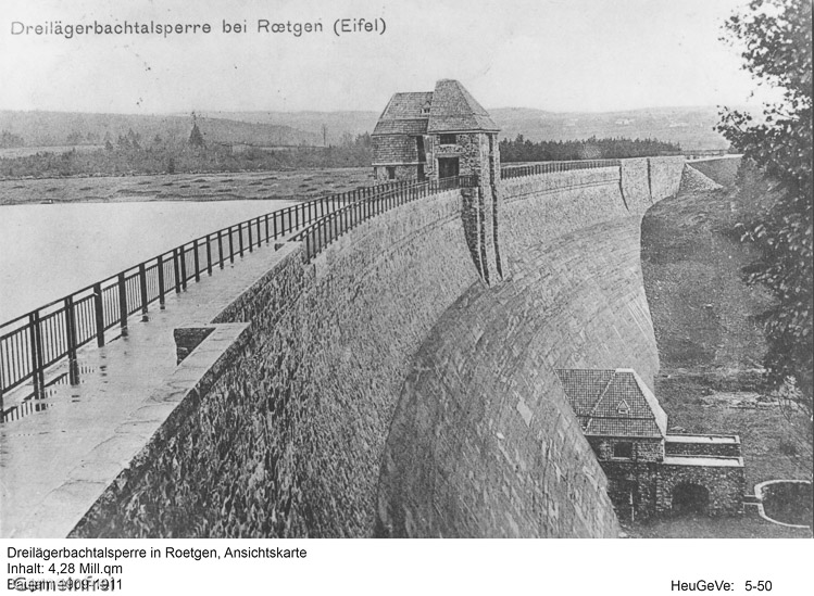 Die Sperrmauer, März 1923