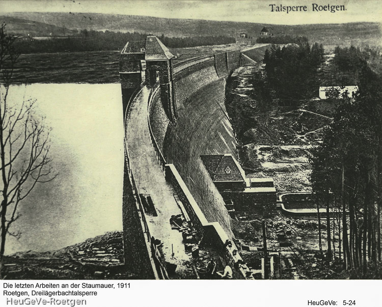 Dreilägerbachtalsperre, 1912