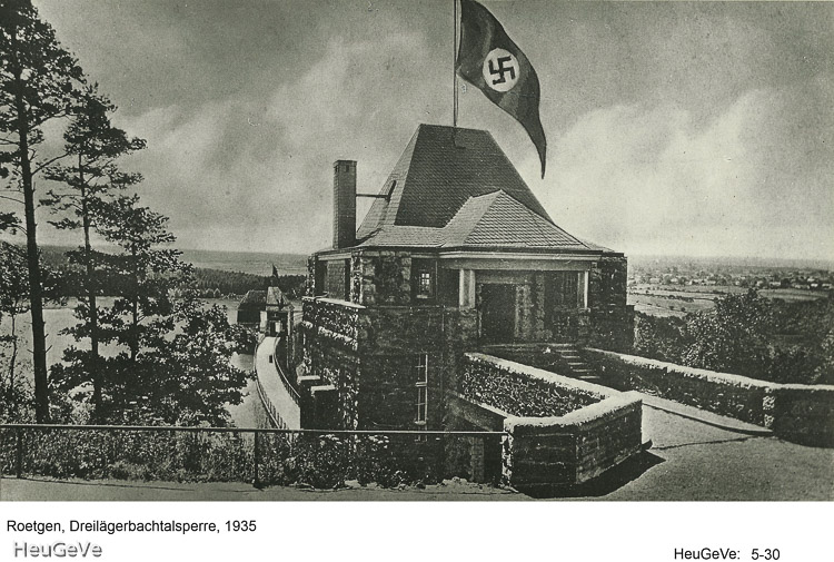 Kalkhäuschen an der Dreilägerbachtalsperre, um 1935