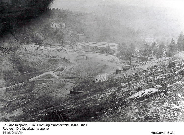 Dreilägerbachtalsperre, 1910