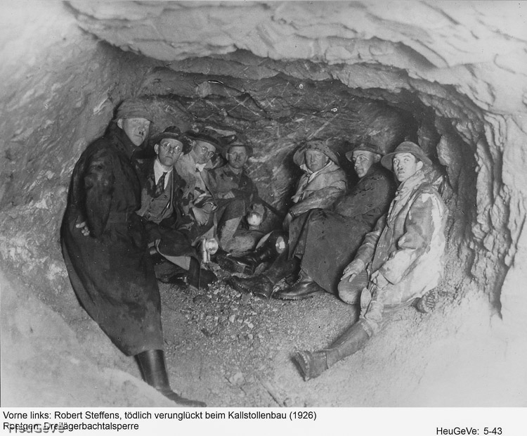 Bau des Kallstollens, 1924-1926