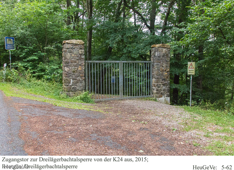 Tor zur Dreilägerbachtalsperre, 2015