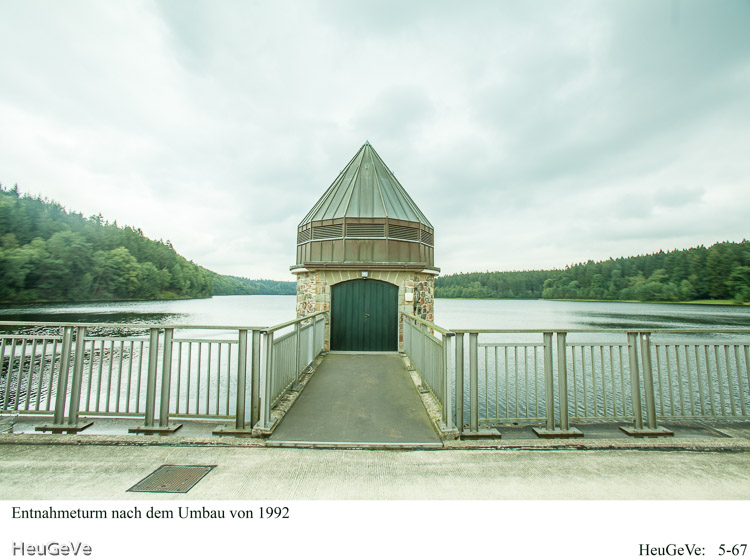 Entnahmeturm der Talsperre, 2015